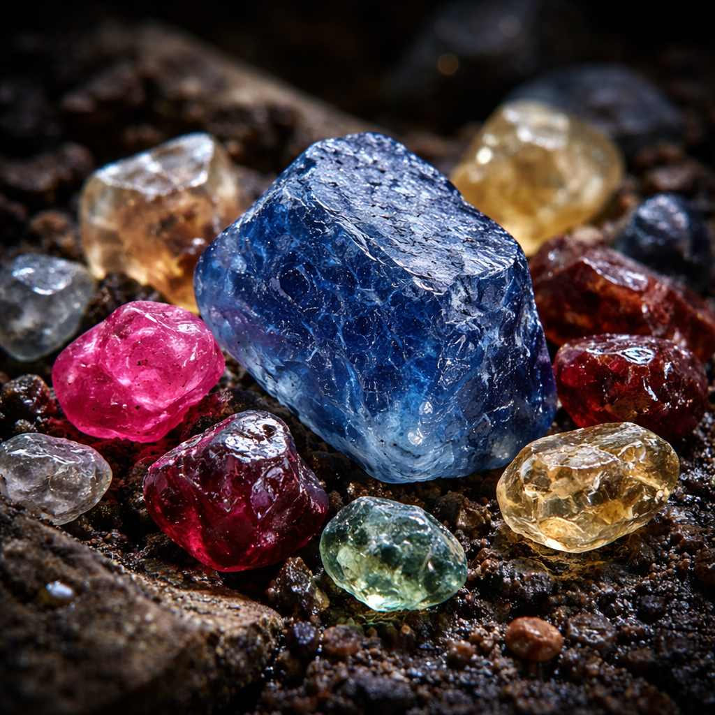 Rough Sri Lankan Gemstones