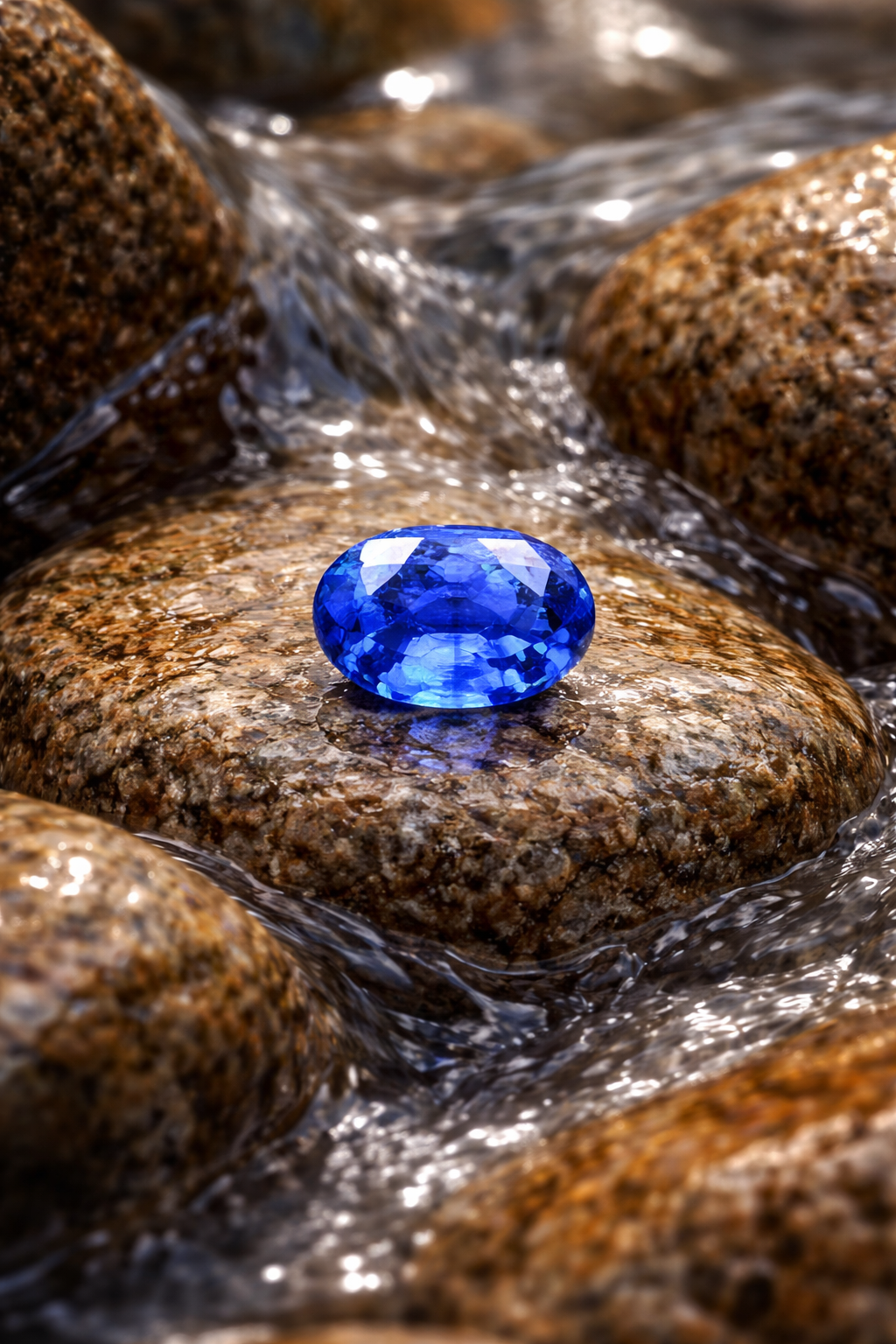 Natural Vivid Blue Sapphire – 4.26cts – Unheated – Sri Lanka – TGL Certified