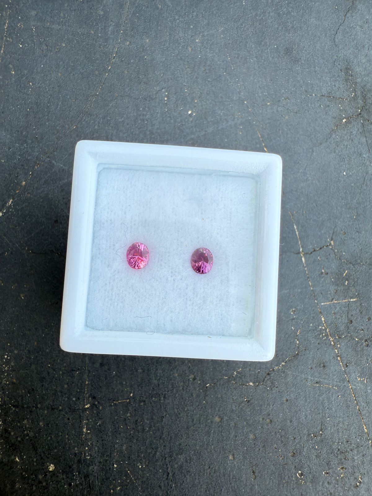 Natural Pink Sapphire Pair